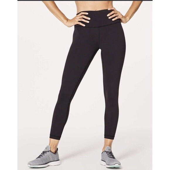 Lululemon Women’s Wunder Under Hi-Rise 7/8 Tight *Full-On Luon 25" Size 6 Black - Picture 1 of 7